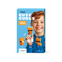 Cute Cubes Orange Animals