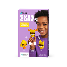 Cute Cubes Yellow Animals